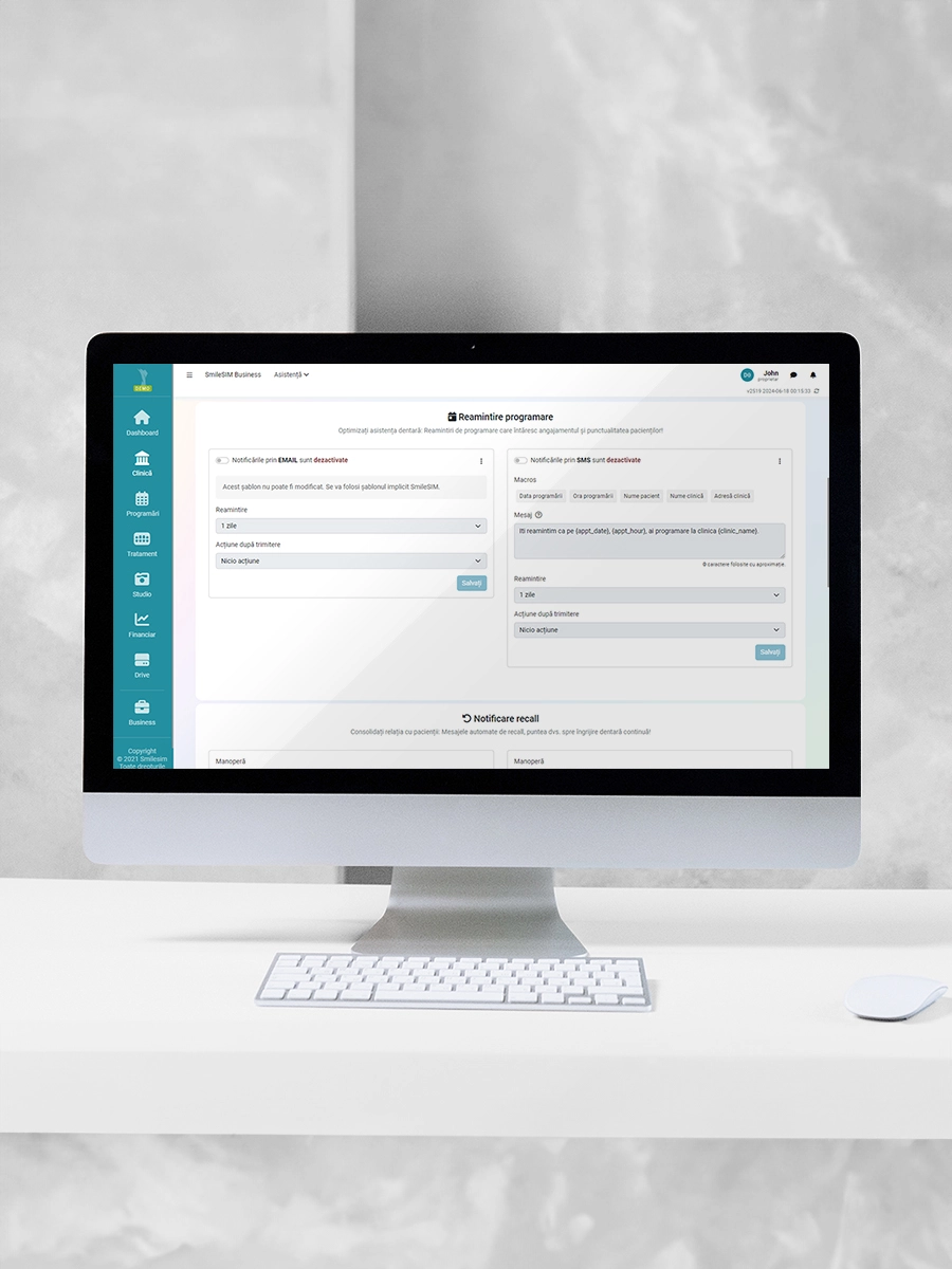 Notifications aux Patients fonction d'application logicielle