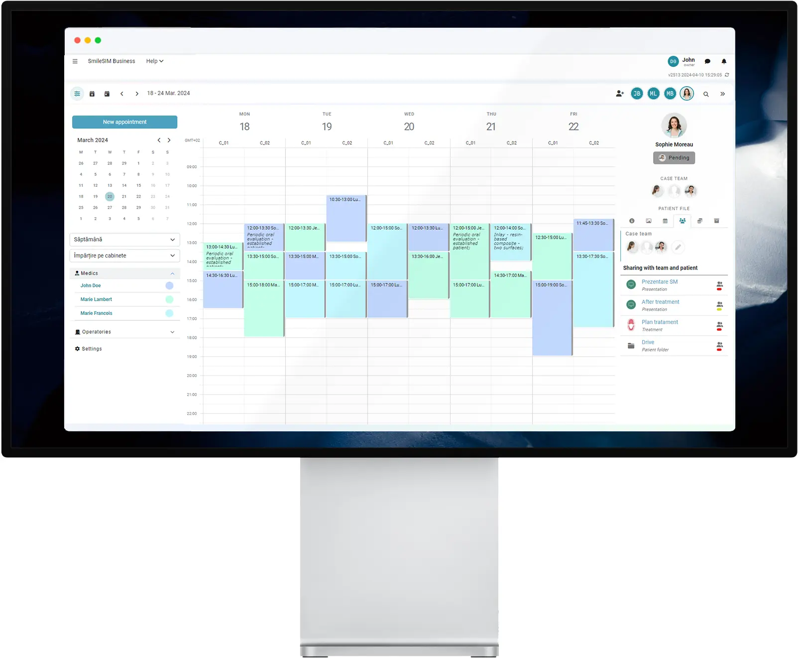 Le logiciel dentaire SmileSIM fonctionne nativement sur le Apple MacOS
